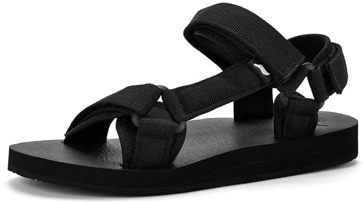 Women's Sandals Hiking Sport Sandals with Arch Support Yoga Mat Insole Comfortable Walking Water Sandals for Beach Travel Athletic