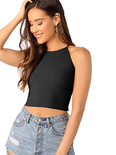 Verdusa Women's Lace Up Backless Crop Cami Top4