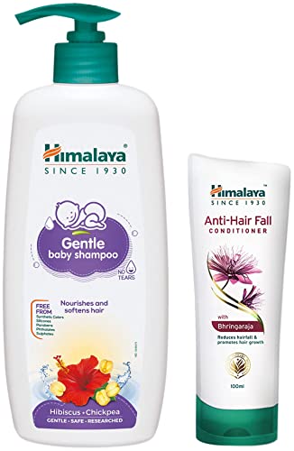 Image of Himalaya Baby Shampoo (400 ml) & Anti-Hair Fall Conditioner For Women & Men | 100ml