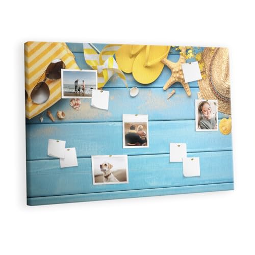 Tableau liège horizontal 120x80 cm en bois pour organiser vos bureaux
