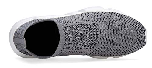 Image of Santiro Mens Walking Shoes Breathable Knit Slip On Sneakers Lightweight Athletic Gym Shoes