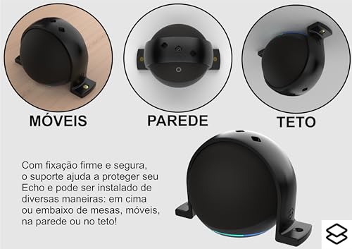 Trava Ant Furto Compatível Com Alexa Echo Dot 4º 5º Geração