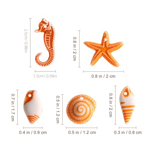 Conchas de playa para rellenar jarrones decorativos y fondos de acuario Tendycoco 48 piezas 5