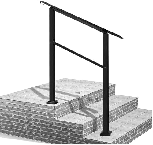 Rampe d'escalier extérieure en fer forgé pour éviter les chutes - 3