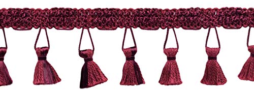 2 1/2" (6cm) Solid Pretty Knitted Gimp Header Tassel Fringe Trim # ETFC |