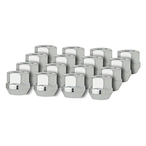 Dpaccessories 16 Silver 1/2-20 Open End Bulge Acorn Lug Nuts - Cone Seat - 3/4" Hex D2122-2308/16 #TOP16