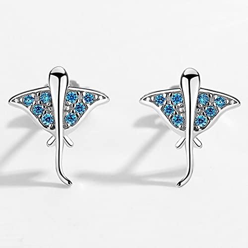 Boucles d'oreilles mignonnes Blue Manta le cadeau d'anniversaire idéal - 3