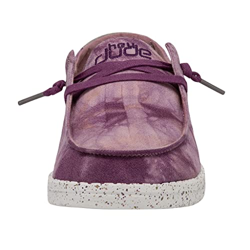 HEYDUDE HEYDUDE Women's Wendy Linen | Womens Shoes | Womens Lace Up Loafers | Comfortable & Light-Weight
