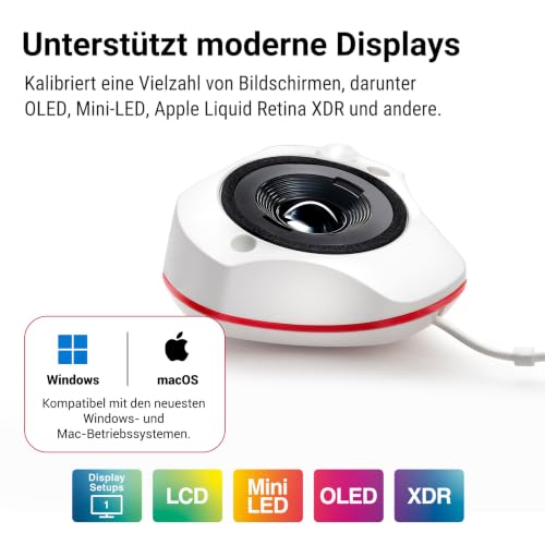 Datacolor Spyder - Monitor-Kalibriergerät für Designer, Fotografen & Content Creator, zeigt realistische Farben, funktioniert mit OLED-/LED-Bildschirmen, einfache Farbkalibrierung zur Bildbearbeitung