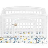Dog Playpen Bottom Pad Fits for 36 Inch 4 Panels Exercise Pet Playpen, Dog Crate Pad Puppy, Hoop and Loop Design (Note: Playpen Not Included). (White Leaves)
