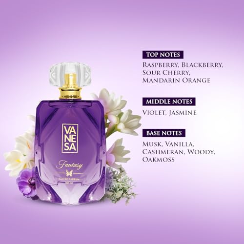 Image of VANESA Fantasy Perfume For Women 100 ML Each, Pack of 2 | Long Lasting Eau Da Parfum