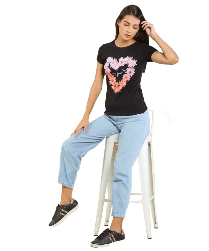 Image of Lyra Women's Cotton Regular Fit T-Shirt