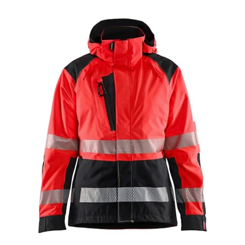 Chaqueta alta visibilidad mujer hardshell impermeable Blaklader 4436 reflectante roja talla S