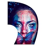 Pro-Graphx Color Guard Flag For Marching Band Color Guard Flag Pole, Curved Rectangle Indoor Winter Competition, Colorguard Performance SWING Flag PGFS7 - Butter Face