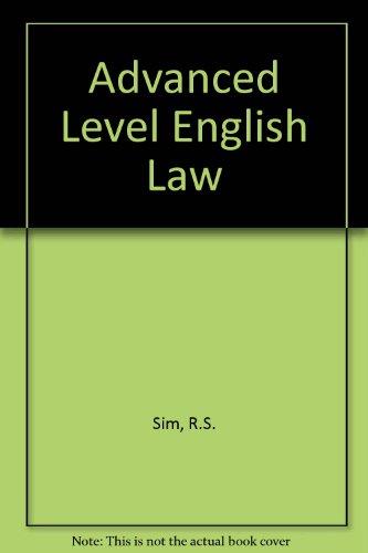 Advanced Level English Law