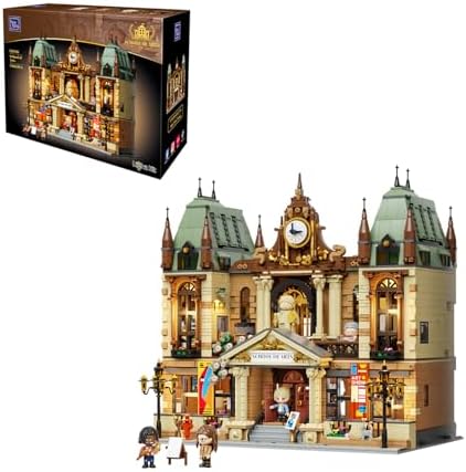PANTASY Kunstakademie, modulares Klemmbausteine Set | 3-stöckige europäische Kunstschule mit detailreichen Ateliers und Innenräumen für modulare Straßenszenen