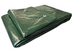 Telo Telone Occhiellato Antistrappo Impermeabile per coperture Polietilene Multiuso (3x4 metri, Verde 120 gr/mq)