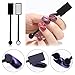 SILPECWEE 15Pcs Nail Magnet Set Cat Eye Gel Nail Polish Magnet Wand Magnetic Nail Polish Cat Eye Magnet for Nails Cat Eye Magnets Sticks Nail Design Tools Nail Art