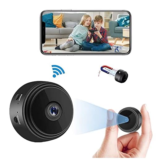 Mini Wireless WiFi Hidden Camera HD 1080P Home Security Cameras with Video Live Feed Covert Baby Nanny Cam with Cell Phone App Tiny Smart Cameras with Night Vision and Motion Detection