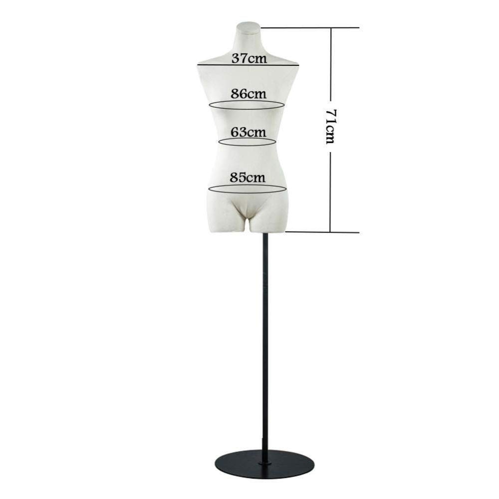 Schneiderpuppe mit runder Metallbasis, Modellpuppe für Kleidung, Hochzeitskleid, Studenten, Schaufensterpuppe, Display,
