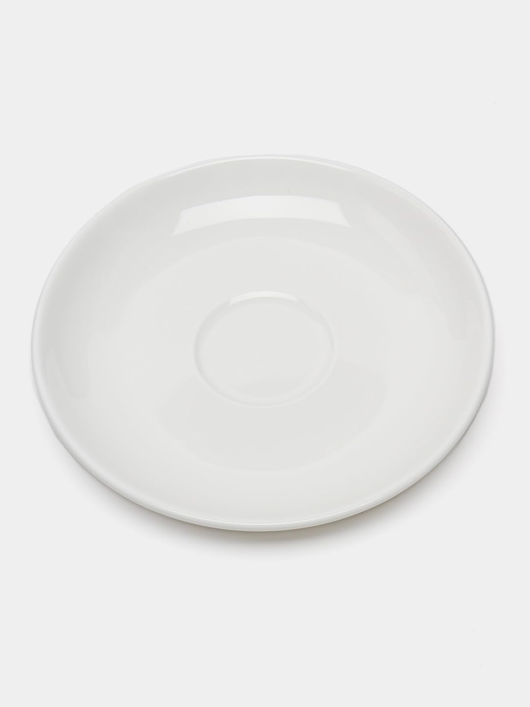 Wilmax - Juego de 6 tazas con platillos - 300 ml - tazas de café de porcelana blanca - Juego de vajilla para 6 personas - Juego de tazas para café, té, postres - Servicio de café y té