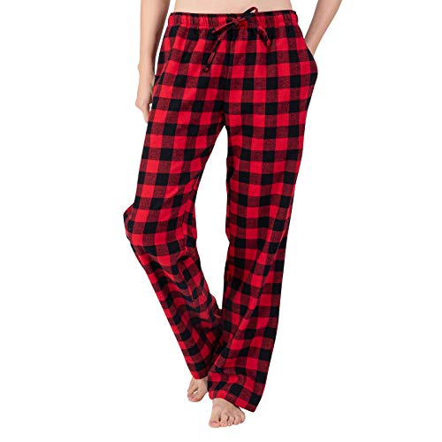 Damen 100% Baumwolle Super Soft Flanell Pyjama/Lounge Bottoms mit Taschen – Bild 3