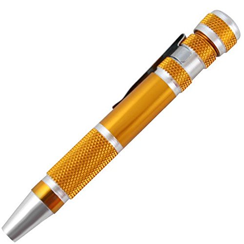 Chave De Precisão Fenda, Phillips E Torx Tipo Caneta 9 Em 1 Black Jack