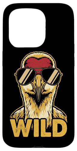 Wild Funny Sandhill Crane �T���O���X ���g�� �X�}�z�P�[�X iPhone 15 Pro �p