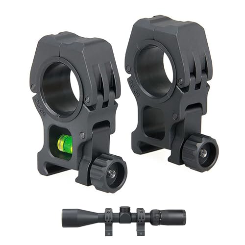 YSS Rifle Scope Rings 1 inch and 30 mm Daul Diameter Riflescope Mount with Integrated Level Bubble for Picatinny Rail