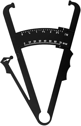 50 Set of Skinfold Caliper Athletic 0-70mm Body Fat Meter, Healthcare, Black, 50 Sets