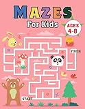  Mazes for Kids Ages 4-8: Maze and Dot to Dot Book Maze Activity Books for Kids