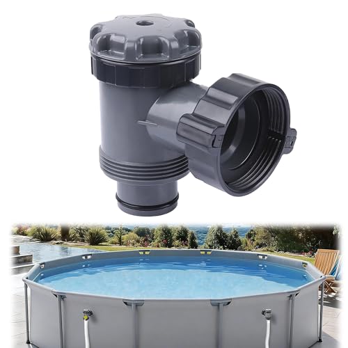 HAOBIN Vanne d'arrêt à piston pour pompe de filtration Intex Bestway Coleman - Pièce de rechange - Raccord de tuyau de 1-1/2
