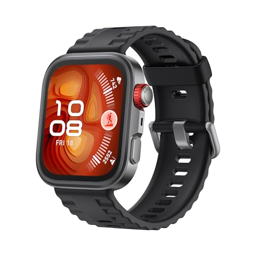 HUAWEI Watch FIT 4 Pro Smartwatch, Outdoor-Sportarten auf Profi-Niveau, Saphirglas und Titan, Bis zu 10 Tage Akkulaufzeit, EKG, Leichte Sportuhr, Kompatibel mit Android & iOS, Schwarz