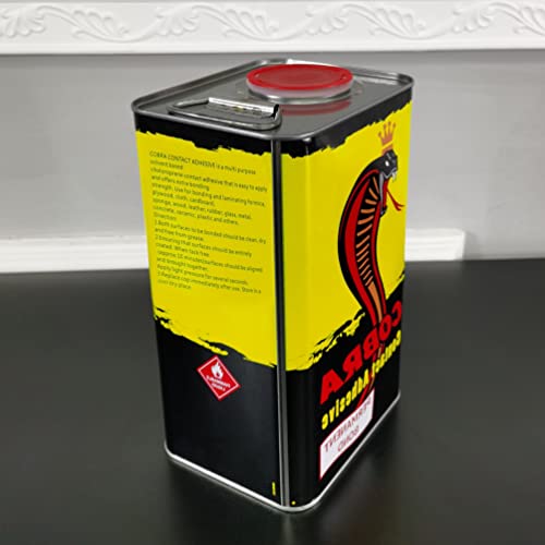 Fixturedisplays® Epdm/Chloroprene Bonding Adhesive 2Kg (4.4 Lbs) In 3L Tin Can Can Is 2/3 Full Rubber Bonding Glue Chipboard Glue 11808-Npf #TOP2