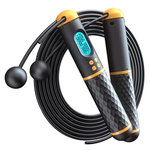 Corde à sauter fitness intérieur pour cardio à la maison avec poignée confortable réglable