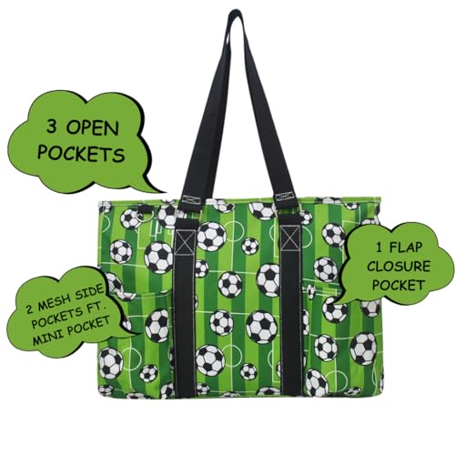 Image of NGIL Sport Themed Prints Large Travel Caddy Organizer Tote Bag