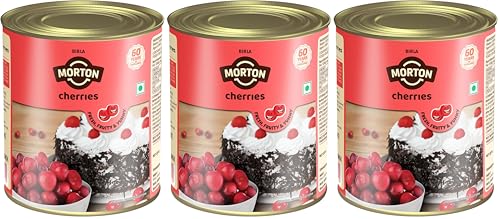 Image of Birla Morton Premium Canned Cherries 850 Gm (Pack of 3)