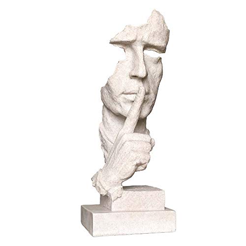 Estatua Busto Pensador Decorativa de Resina 13 in miniatura 1