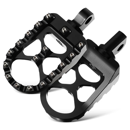 Repose-pieds moto aluminium CNC noir robuste pour dirt bike universel