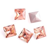 Amazon | K9 ガラス製 ラインストーン 手芸用ビジュー パーツ 正方形