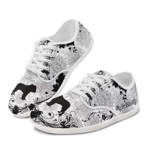 Glomenade Wide Toe Barefoot Shoes Women 2033 New Slip On Barefoot English Bulldog Womens Breathable Laces Up Ultra Light Vitality Shoes