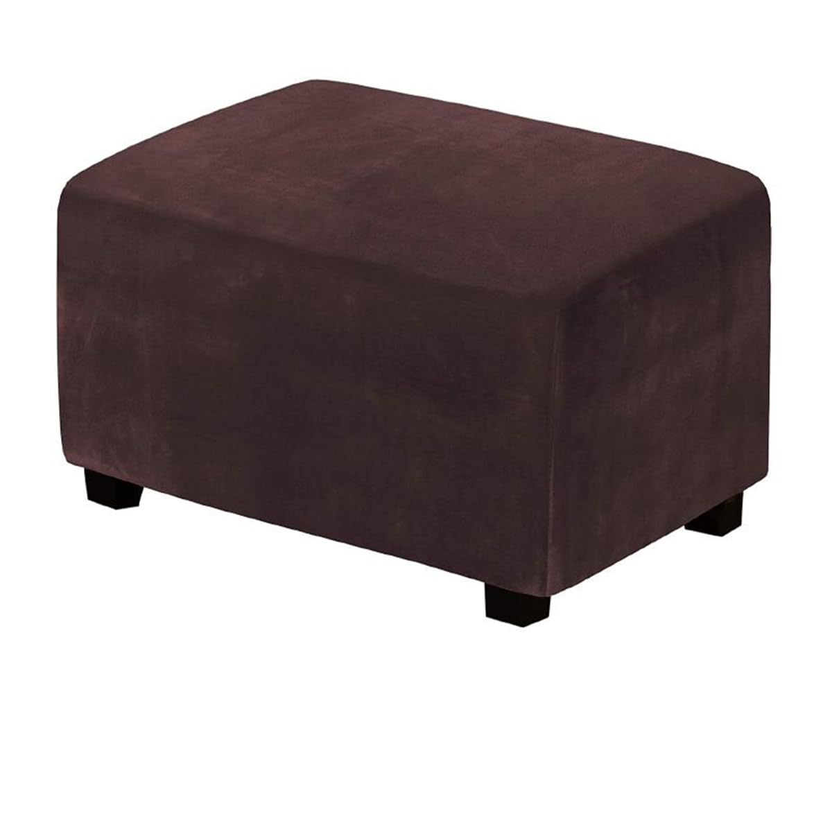 HHONGWYT Stretch Ottoman Cover Rectangle Velvet Large Extra/Medium/Small Ottoman Slipcover Rectangular Footstool Covers Slipcovers Storage Pouffe Sofa Ottoman Stool Covers,#14,150x65x40cmXL