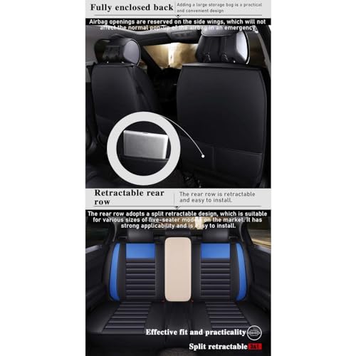 Couvre coussin auto compatible airbags pour rénover un siège usé - 4