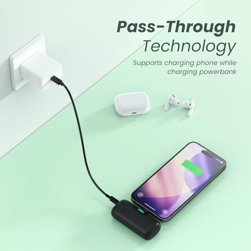 Cargador portátil 5500mAh USB-C 2 unidades miniatura 4