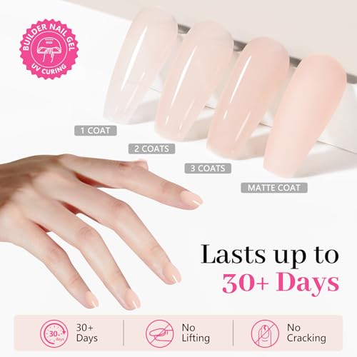 Esmalte de gel fortalecedor para uñas Soft Nude miniatura 5