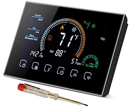 Nassboards 16AMP Smart BECA WiFi Thermostat for Underfloor Heating - Simple  Installation, WiFi Temperature Controller Compatible with Alexa, Google  Home, Touch Screen, Install Kit Included - Black : Amazon.co.uk: DIY u0026 Tools