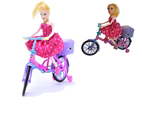 Boneca Ciclista Com Luz Som E Movimento Gogo Roupa Tecido