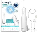 Idropulsore cordless Waterpik Pulse, approvato dalla Oral Health Foundation, idropulsore antiplacca per denti, 2 impostazioni di pressione, 45 secondi di pulizia interdentale, 2 punte incluse