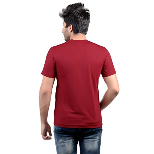 Image of Stylish Regular Fit Plain Men's V-Neck Half Sleeve T-Shirt