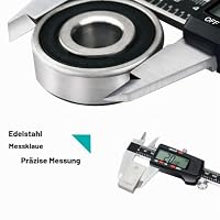 Kynup Messschieber Digital, Schieblehre Digital 150mm mit LCD-Display | Digitaler Messschieber aus Edelstahl, Messwerkzeug Digital mit Zoll/Metrisch/Fraktion Konvertierung, Auto-Off-Design, Black – Ansicht 2